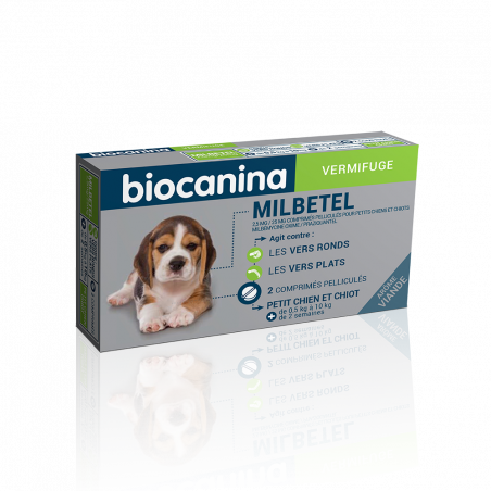 BIOCANINA DEWORMER MILBETEL SMALL DOG AND PUPPY 2 TABLETS