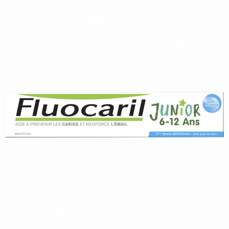 Fluocaril Junior Toothpaste 6-12 years. Bubble Gum Taste Tube 50ML Fluocaril Junior Toothpaste 6-12 years. Bubble Gum Taste Tube 50ML