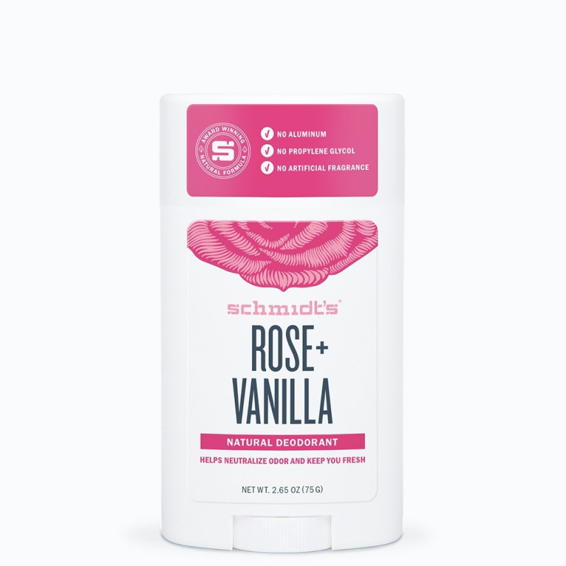 SCHMIDT'S DEODORANT ROSE + VANILLA 58ML