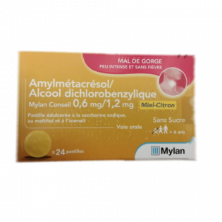 AMYLMETACRESOL/DICHLOROBENZYL ALCOHOL 0.6MG/1.2MG HONEY LEMON 