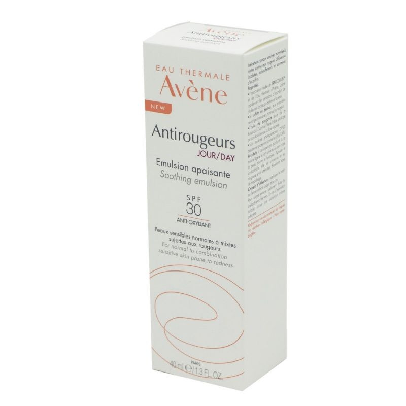 AVENE ANTIROUGEURS JOUR EMULSION APAISANTE SPF 30 40ML AVENE ANTIROUGEURS JOUR EMULSION APAISANTE SPF 30 40ML