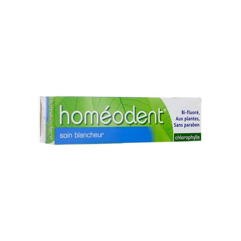 HOMEODENT DENTIFRICE SOIN BLANCHEUR GOUT CHLOROPHYLLE 2X75ML