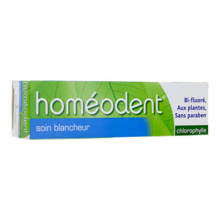 HOMEODENT TOOTHPASTE WHITENING CARE CHLOROPHYLL TASTE 2X75ML