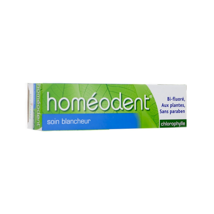 HOMEODENT TOOTHPASTE WHITENING CARE CHLOROPHYLL TASTE 2X75ML