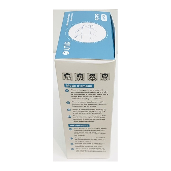 MASQUES FFP2 BOITE DE 10 