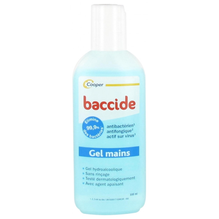 BACCIDE GEL HYDROALCOOLIQUE 100ML