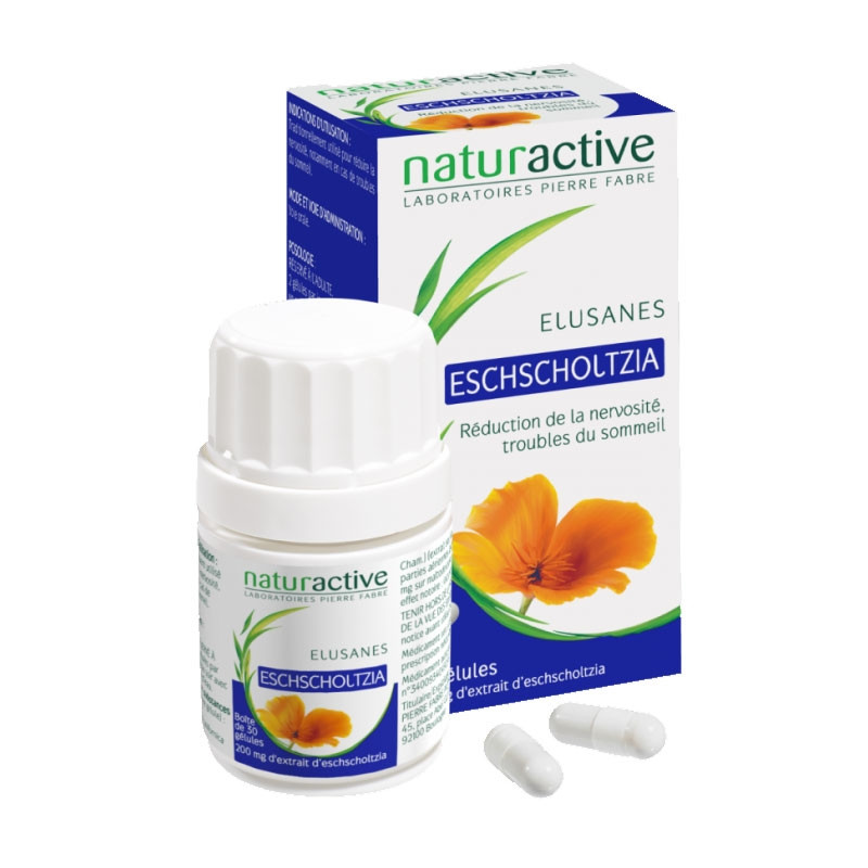 Eschscholtzia Elusane 200mg 30 gélules sommeil nervosité