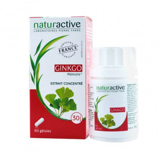 Mémoire Naturactive Ginkgo 200mg 60 gélules