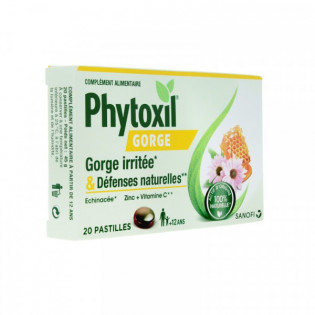 Phytoxil Gorge Irritée & Défenses Naturelles 20 Pastilles moins cher