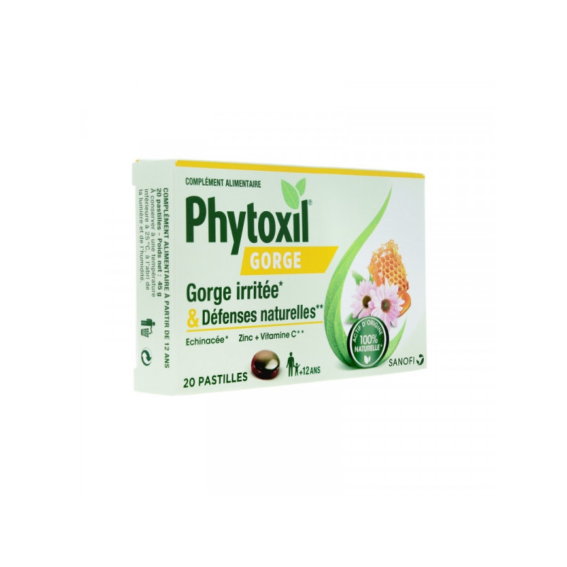 PHYTOXIL GORGE 20 PASTILLES