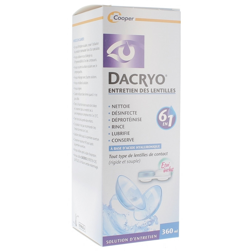 DACRYO ENTRETIEN DES LENTILLES 6 EN 1 50ML