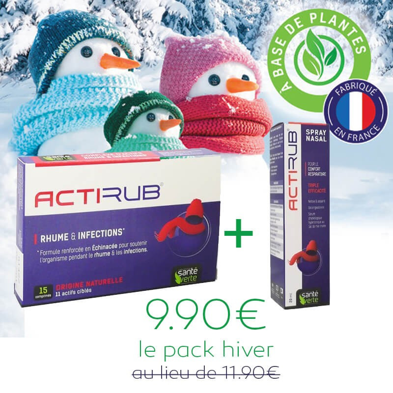 Pack hiver ACTIRUB : Comprimés & Spray nasal Pack hiver ACTIRUB : Comprimés & Spray nasal