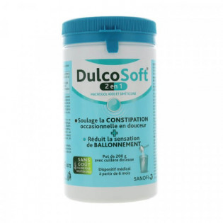 DULCOSOFT 2 EN 1 POUDRE ORALE 200G