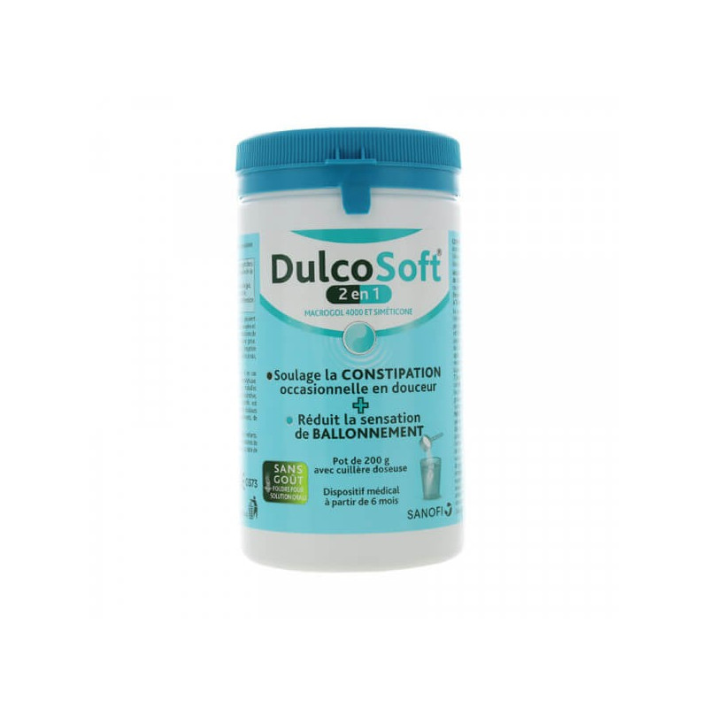 DULCOSOFT 2 EN 1 POUDRE ORALE 200G