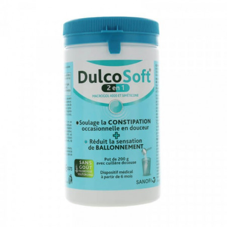 DULCOSOFT 2 EN 1 POUDRE ORALE 200G