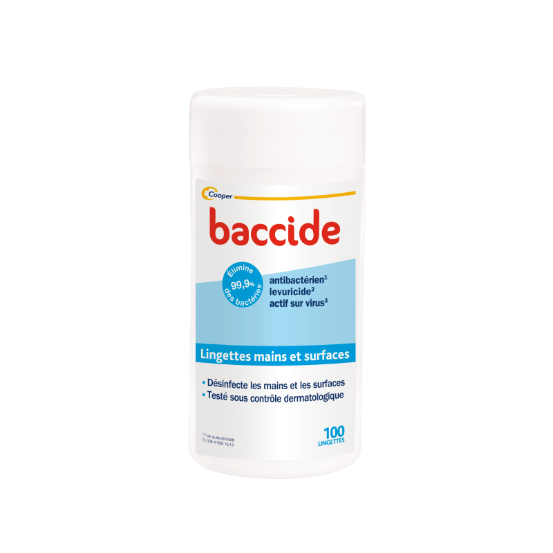BACCIDE 100 HAND AND SURFACE WIPES 