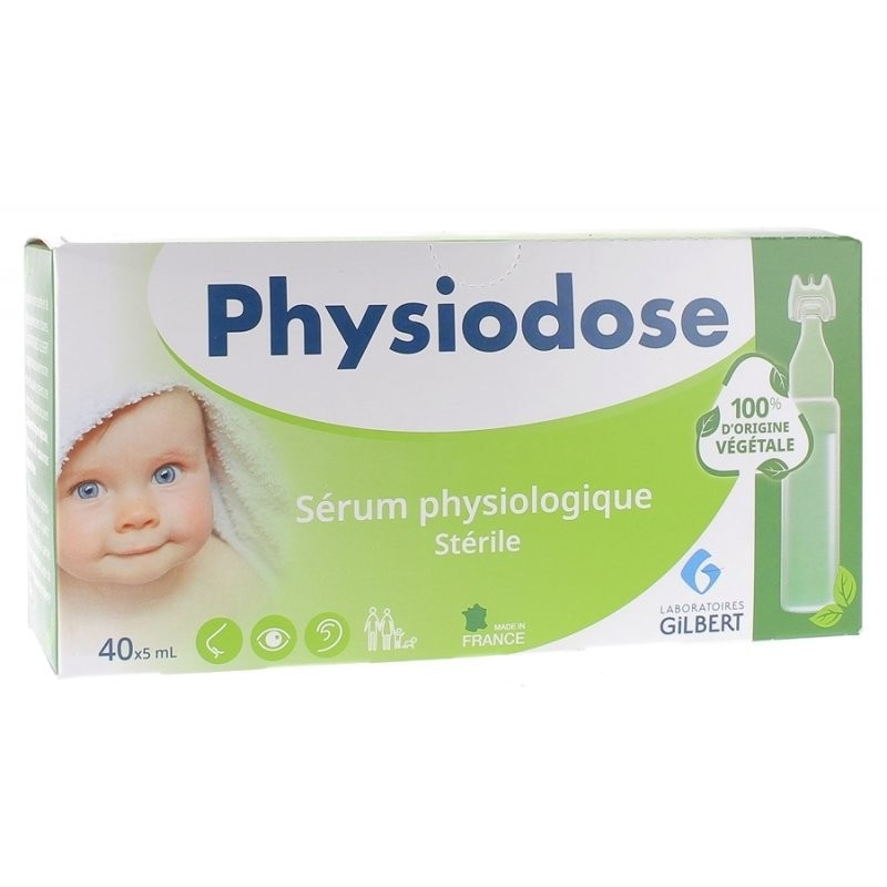 Physiodose Sérum Physiologique stérile 40 x 5 ml Physiodose Sérum Physiologique stérile 40 x 5 ml
