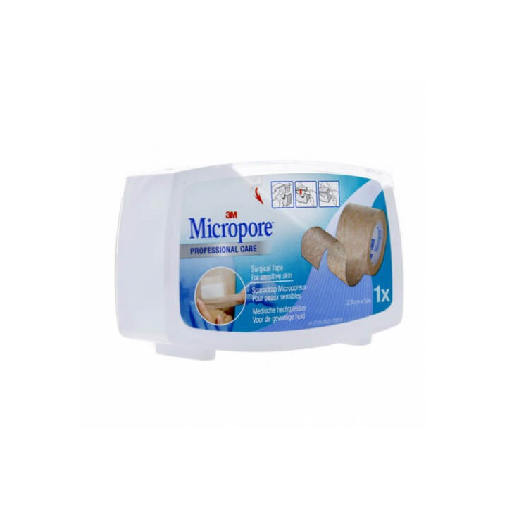Micropore Sparadrap Microporeux Chair 2,5 cm x 5 m