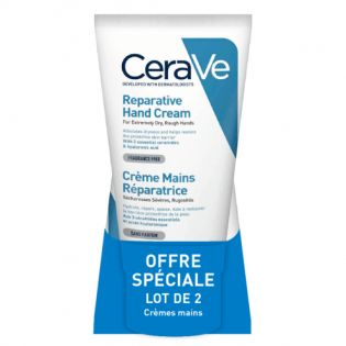 CeraVe Crème Mains Réparatrice Lot de 2 x 50 ml