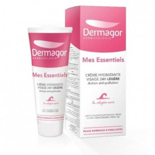 DERMAGOR Mes Essentiels Crème Hydratante visage 24H Légère. Tube 40ML