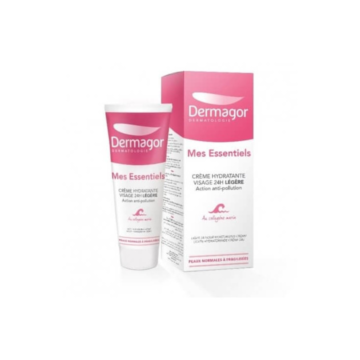 DERMAGOR Mes Essentiels Crème Hydratante visage 24H Légère. Tube 40ML