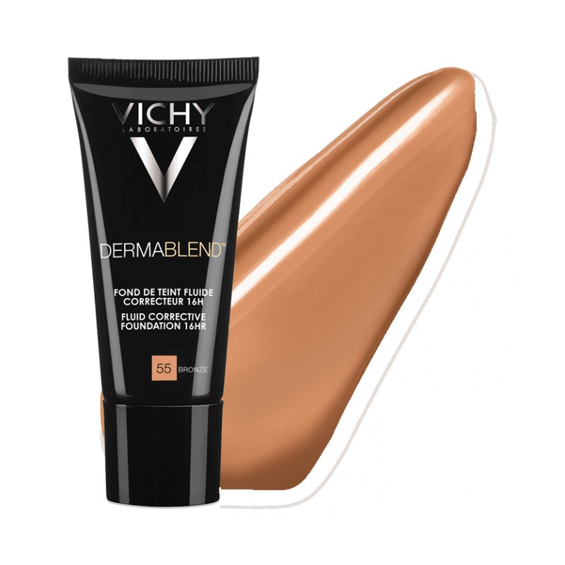 Vichy Dermablend Fond de Teint Fluide Correcteur 16H 55 BRONZE 30 ml