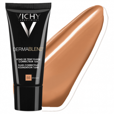 Vichy Dermablend Fond de Teint Fluide Correcteur 16H 55 BRONZE 30 ml