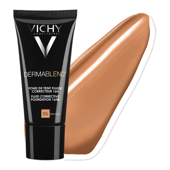 Vichy Dermablend Fond de Teint Fluide Correcteur 16H 55 BRONZE 30 ml