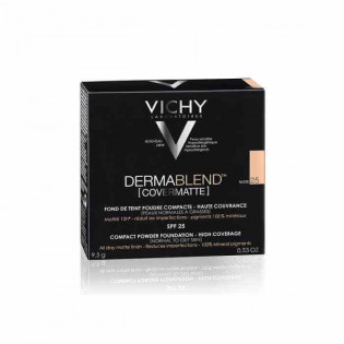 Vichy Dermablend Covermatte Compact Powder Foundation 12h 45 Gold