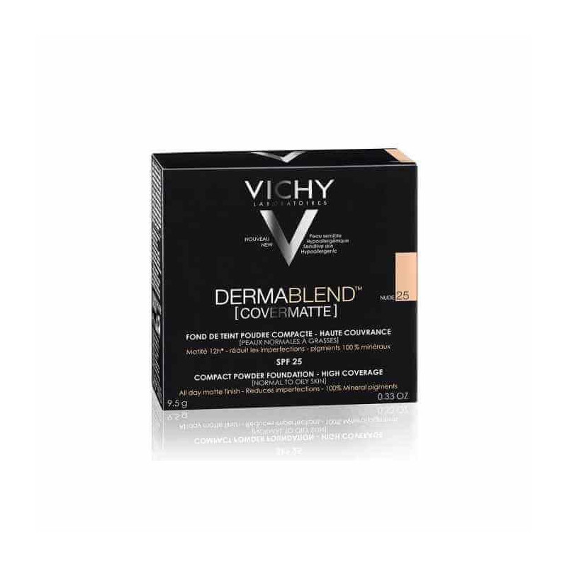 Vichy Dermablend Covermatte Compact Powder Foundation 12h 45 Gold