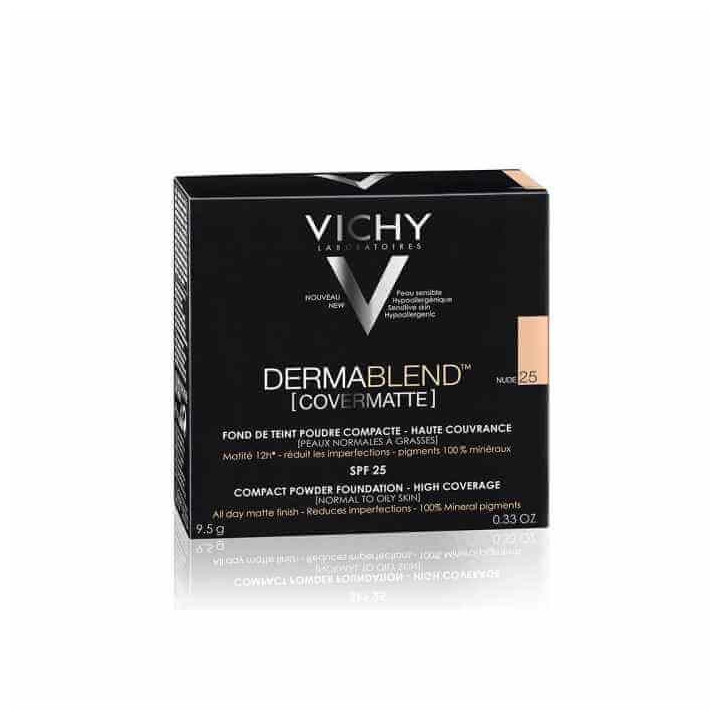 Vichy Dermablend Covermatte Compact Powder Foundation 12h 45 Gold