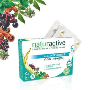 Naturactive Dual nose Throat with essences 10 capsules + 10 capsules