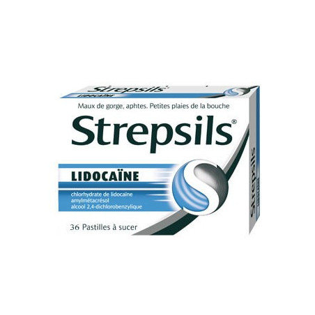 Strepsils Lidocaïne 36 pastilles 