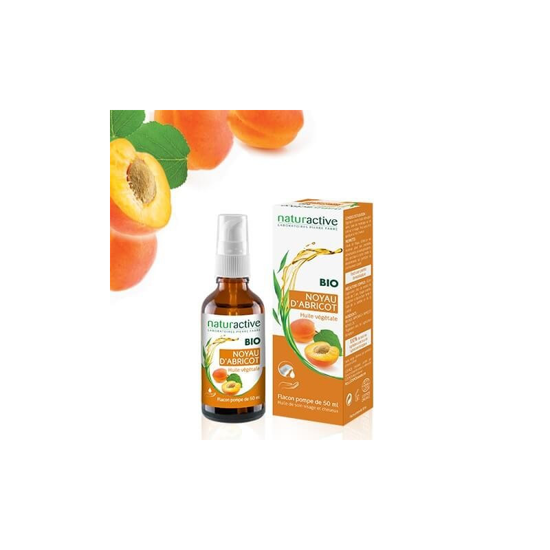 Naturactive Huile végétale NOYAU D'ABRICOT BIO 50 ml Naturactive Huile végétale NOYAU D'ABRICOT BIO 50 ml