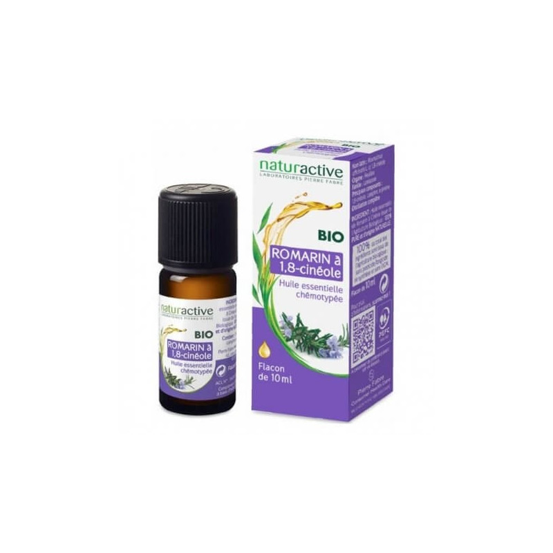 NATURACTIVE ORGANIC Rosemary 1,8-cineole Essential Oil 10 ml