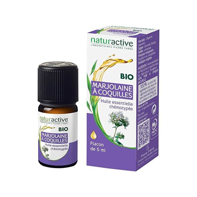 NATURACTIVE BIO Huile Essentielle Marjolaine à Coquilles 5 ml