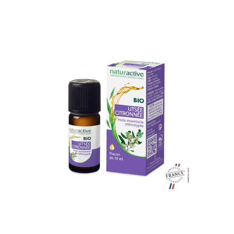 NATURACTIVE BIO Huile Essentielle Litsée Citronnée 10 ml