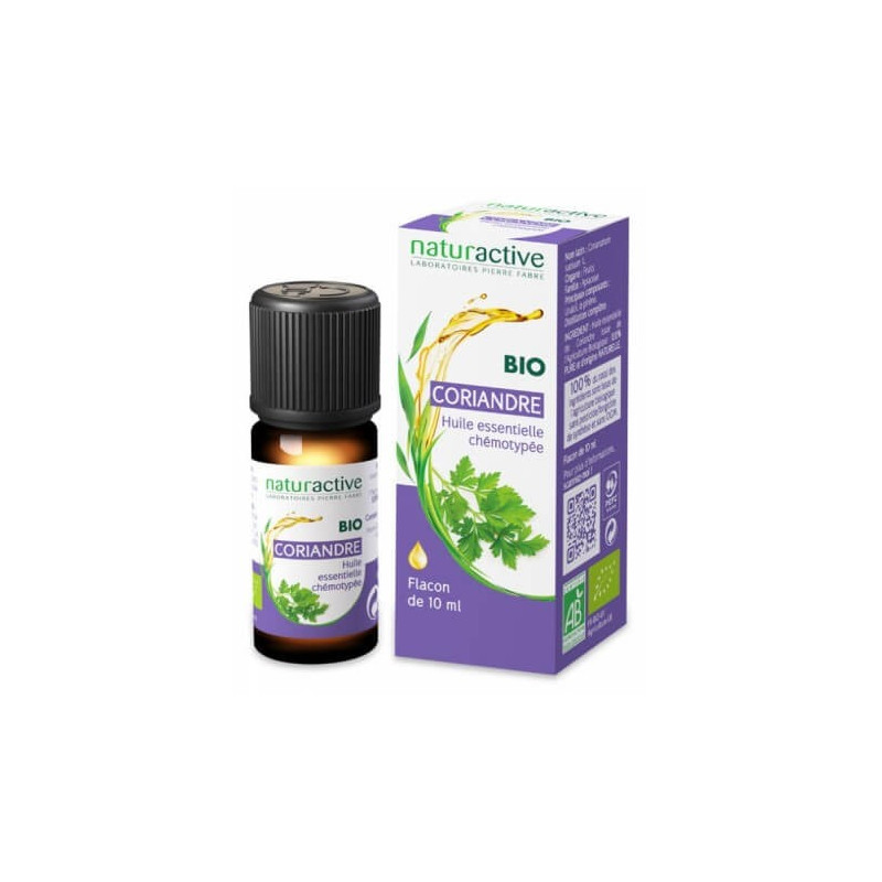 NATURACTIVE BIO Huile Essentielle Coriandre 10 ml