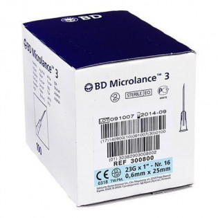 BD Microlance 3 Box of 100 needles 0,6mm x 25mm number 16