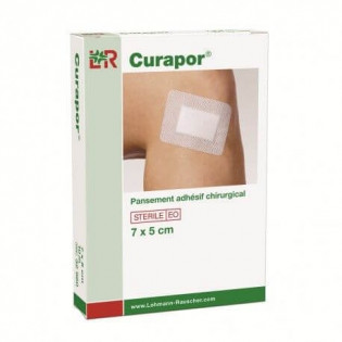 Lohmann Curapor Sterile Surgical Dressing 7 x 5 cm box of 10 