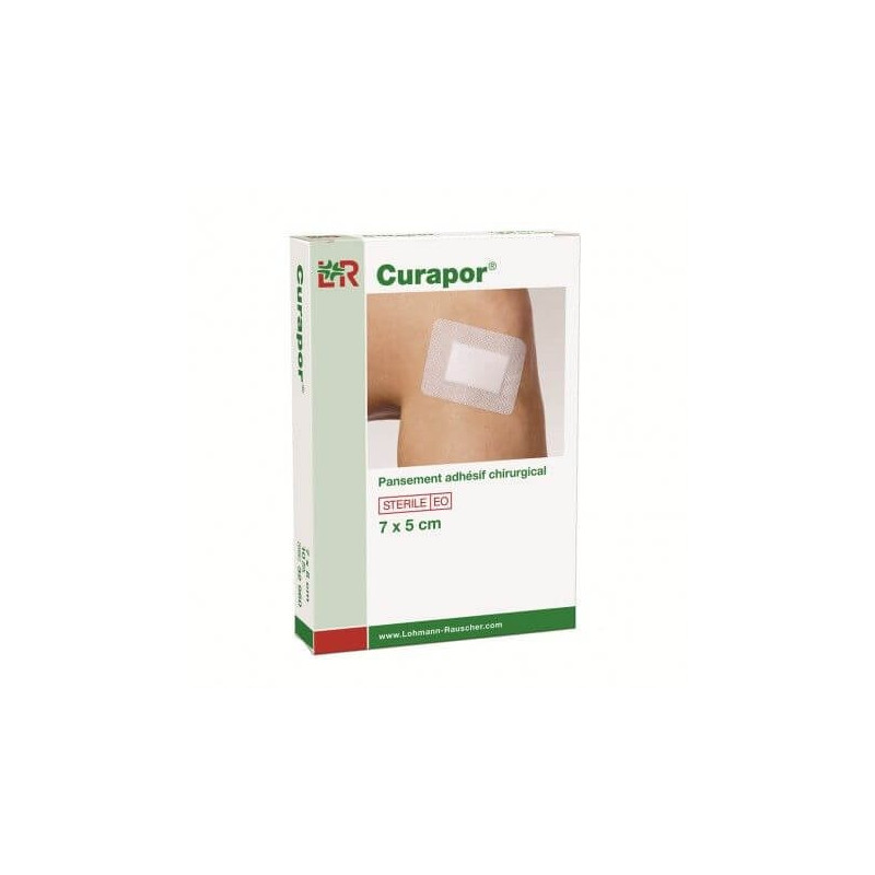 Lohmann Curapor Sterile Surgical Dressing 7 x 5 cm box of 10 