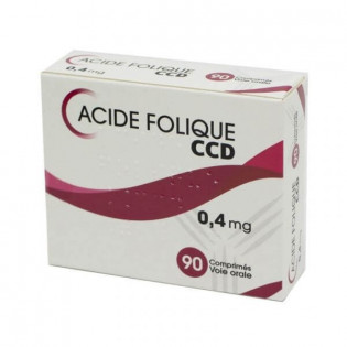 Acide Folique 0,4 mg 30 comprimés CCD 