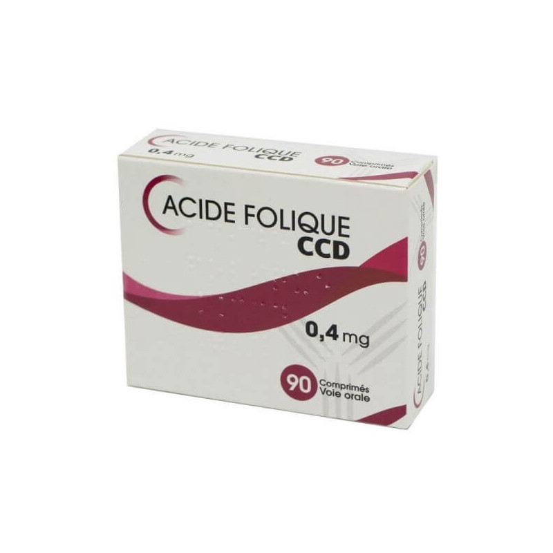 Acide Folique 0,4 mg 30 comprimés CCD 