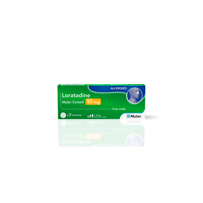 Loratadine 10 mg 7 comprimés Mylan Conseil Loratadine 10 mg 7 comprimés Mylan Conseil