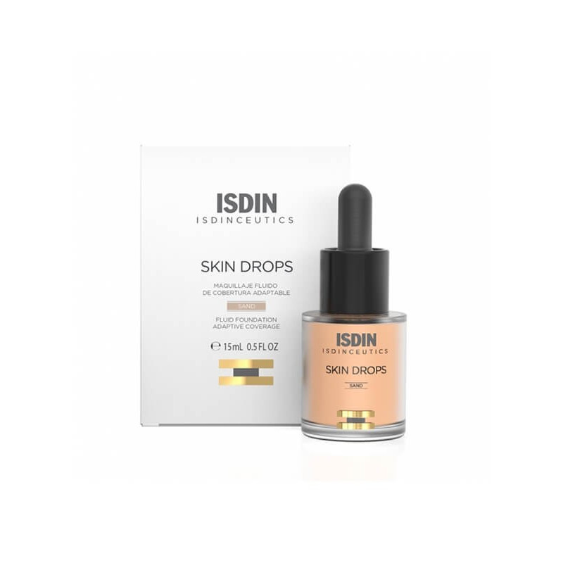 ISDIN Skin Drops Fond de Teint Fluide Couleur Sand 15 ml