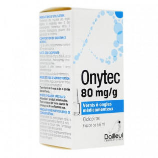 Onytec Vernis à ongles médicamenteux 80 mg/g 6,6 ml