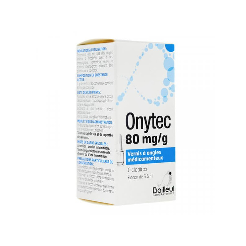 Onytec Vernis à ongles médicamenteux 80 mg/g 6,6 ml