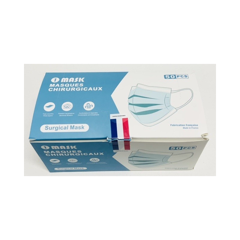 Surgical Masks BLUE Type IIR Box of 50