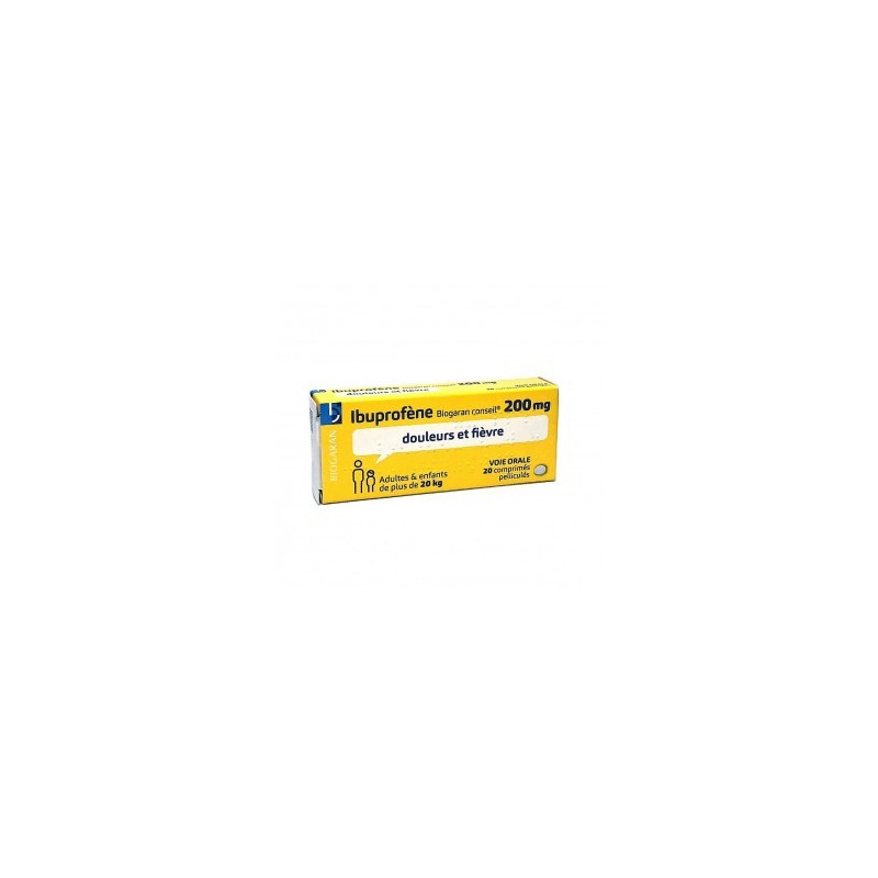 Ibuprofen Biogaran 200mg 20 film-coated tablets