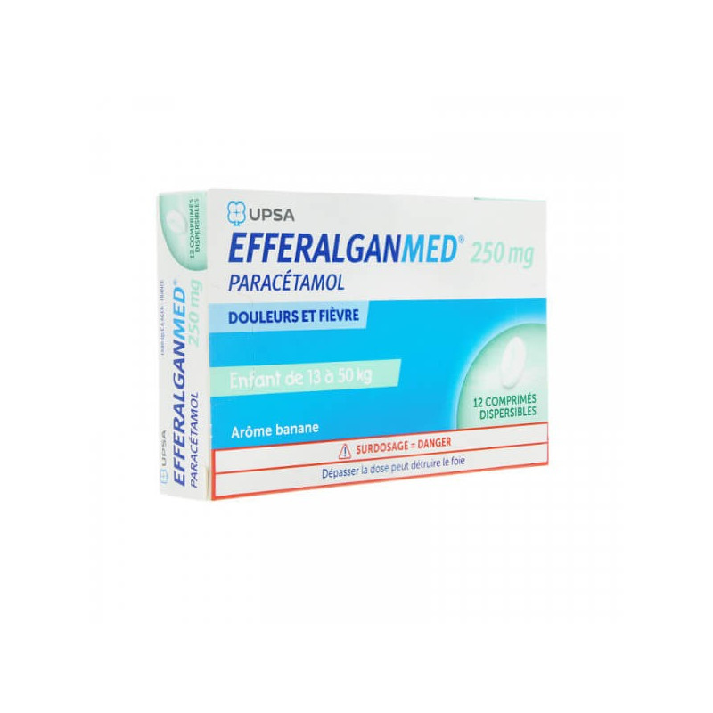 Efferalgan MED 250 mg 12 comprimés dispersibles